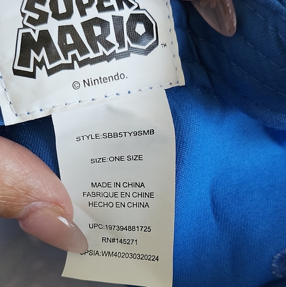 Nitendo Super Mario Men's Snapback Hat  Onesize.. - Picture 6 of 8